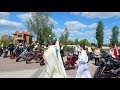 Poświęcenie motocykli V 3Majowej Parady Motocyklowej. Parafia św. Józefa Rzemieślnika w Nowej Soli.